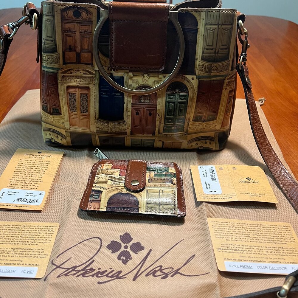 Patricia Nash Doorways to Italy Collection, Matching Purse and Card Case